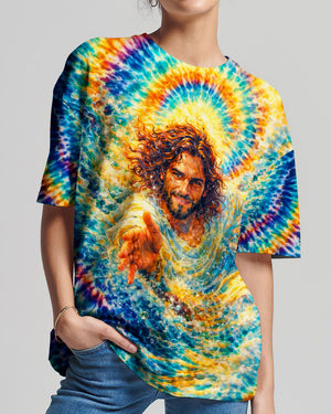 Saved By His Grace Jesus Water Swirl Women's All Over Print Shirt - Tlnt2603262
