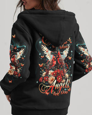Cardinals Appear When Angels Are Near Women's All Over Print Shirt - Tlnt2703252