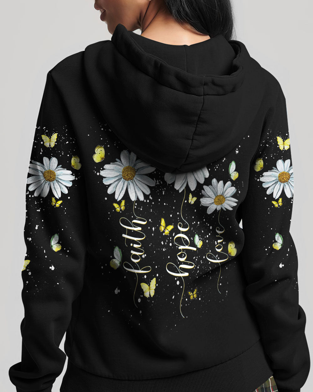 Faith Hope Love Daisies Women's All Over Print Shirt - Tlnt2802253