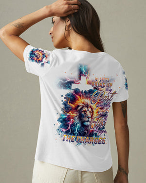 Jesus Dropped The Charges Lion Women's All Over Print Shirt - Tlnt3007242