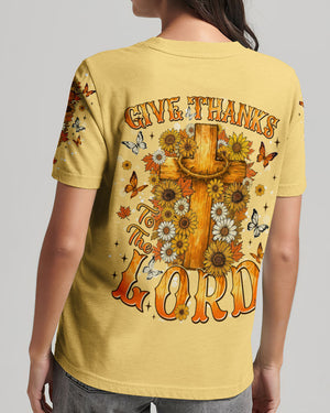 Give Thanks To The Lord Autumn Women's All Over Print Shirt - Tlnt3007254