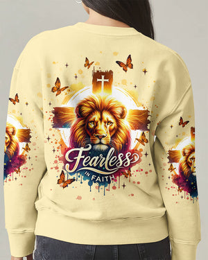 Fearless In Faith Lion Women's All Over Print Shirt - Tlnt3107254