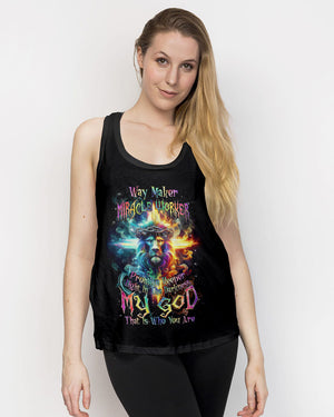 Way Maker Miracle Worker Cross Lion Women's All Over Print Shirt - Tlnz0305241