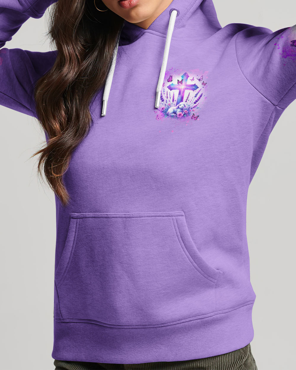 All My Hope Is In Jesus Lavender Lamb Women's All Over Print Shirt - Tlnz0402242
