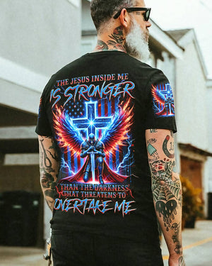 The Jesus Inside Me Is Stronger Than The Darkness Warrior Men's All Over Print Shirt - Tlnz0512244