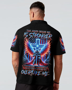The Jesus Inside Me Is Stronger Than The Darkness Warrior Men's All Over Print Shirt - Tlnz0512244