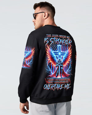 The Jesus Inside Me Is Stronger Than The Darkness Warrior Men's All Over Print Shirt - Tlnz0512244