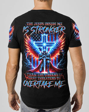 The Jesus Inside Me Is Stronger Than The Darkness Warrior Men's All Over Print Shirt - Tlnz0512244