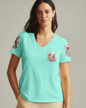 Cardinals Appear When Angels Are Near Women's All Over Print Shirt - Tlnz0601253