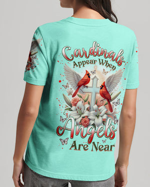 Cardinals Appear When Angels Are Near Women's All Over Print Shirt - Tlnz0601253