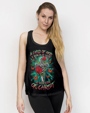 A Child Of God A Woman Of Faith Women's All Over Print Shirt - Tlnz0804252