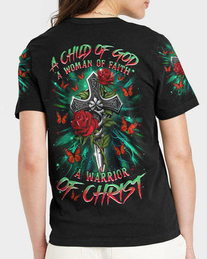 A Child Of God A Woman Of Faith Women's All Over Print Shirt - Tlnz0804252