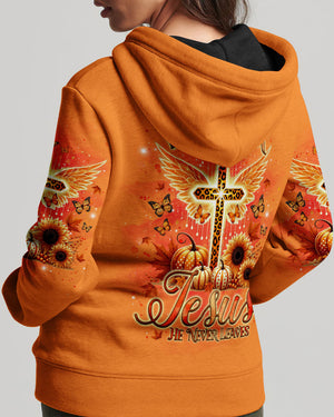 Fall For Jesus He Never Leaves Women's All Over Print Shirt - Tlnz0808244