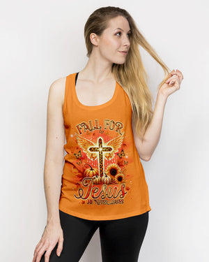 Fall For Jesus He Never Leaves Women's All Over Print Shirt - Tlnz0808244