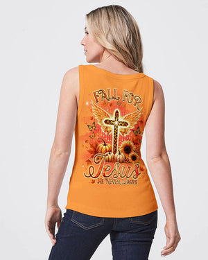 Fall For Jesus He Never Leaves Women's All Over Print Shirt - Tlnz0808244
