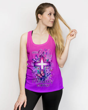When God Steps In Miracles Happen Women's All Over Print Shirt - Tlnz1007242