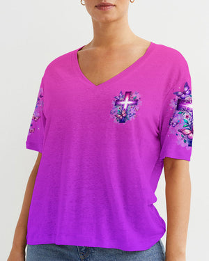 When God Steps In Miracles Happen Women's All Over Print Shirt - Tlnz1007242