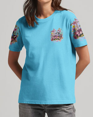 Jesus Take The Wheel Flower Truck Women's All Over Print Shirt - Tlnz1103241