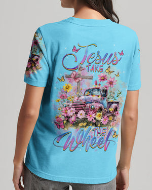 Jesus Take The Wheel Flower Truck Women's All Over Print Shirt - Tlnz1103241