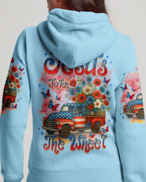 Jesus Take The Wheel Women's All Over Print Shirt - Tlnz1205252