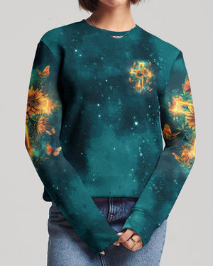 I Believe In God Cross Sunflower Women's All Over Print Shirt - Tlnz1303242