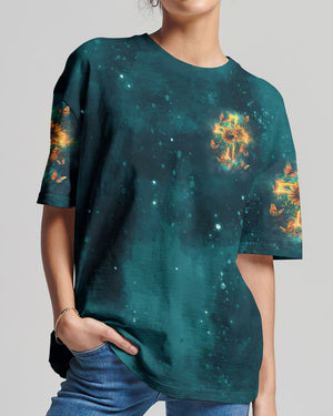 I Believe In God Cross Sunflower Women's All Over Print Shirt - Tlnz1303242