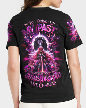Jesus Dropped The Charges Lion Warrior Women's All Over Print Shirt - Tlnz1306244