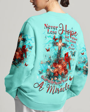 God Will Send You A Miracle Cardinal Women's All Over Print Shirt - Tlnz1412243