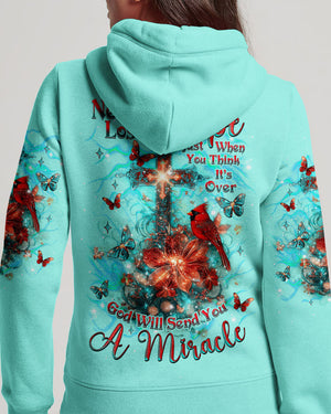 God Will Send You A Miracle Cardinal Women's All Over Print Shirt - Tlnz1412243