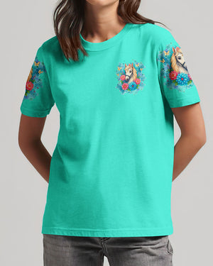 I Love Horses And Believe In Jesus Women's All Over Print Shirt - Tlnz1807254