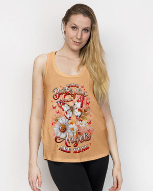 When Butterflies Appear Angels Are Near Women's All Over Print Shirt - Tlnz1812243