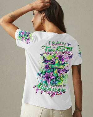 I Believe In God Lilies Women's All Over Print Shirt - Tlnz2205253