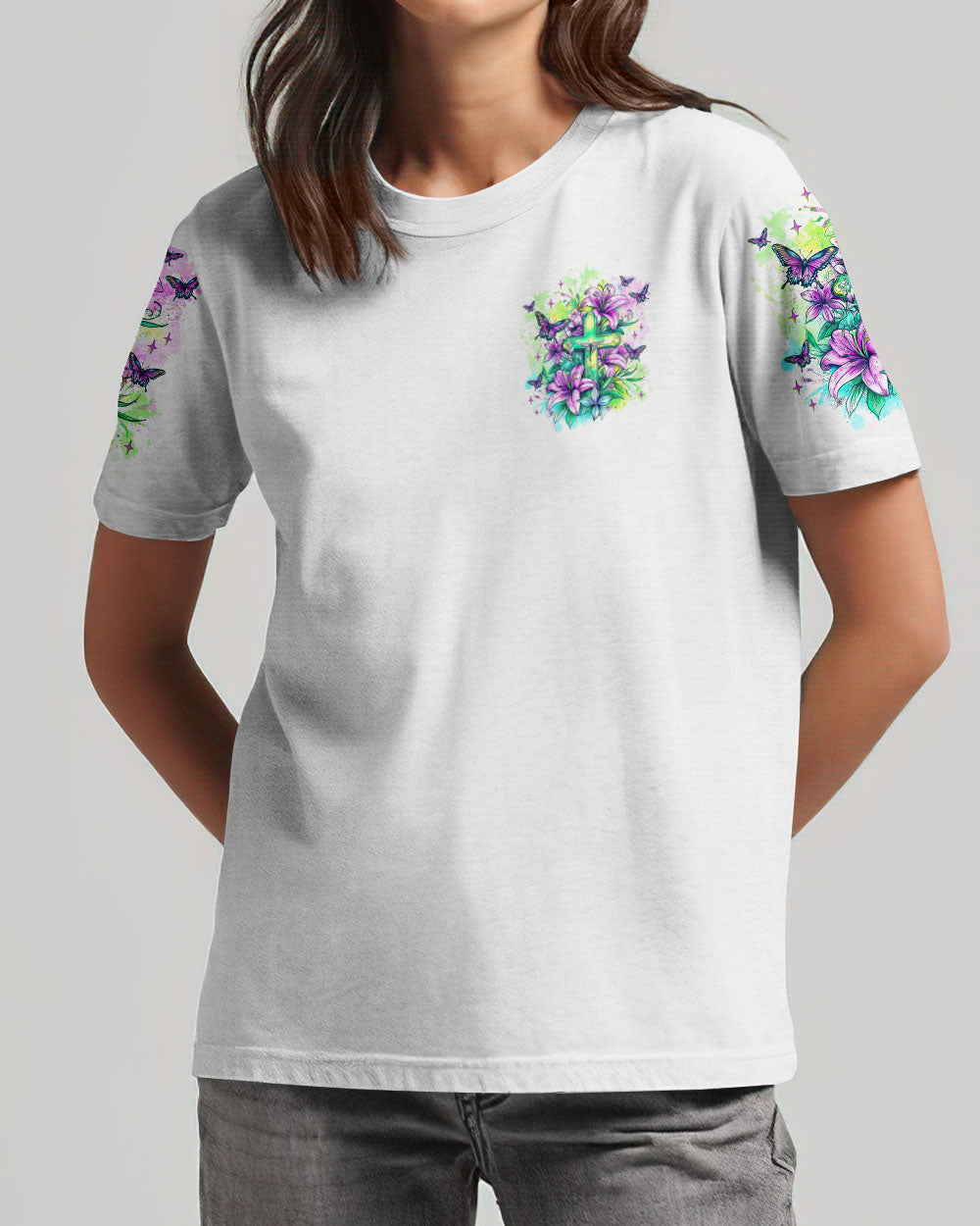I Believe In God Lilies Women's All Over Print Shirt - Tlnz2205253