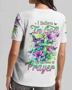 I Believe In God Lilies Women's All Over Print Shirt - Tlnz2205253