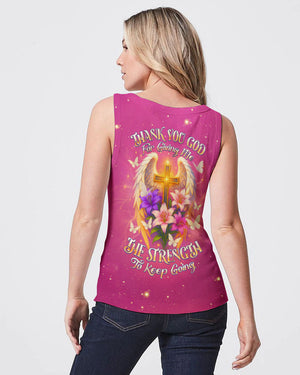 Thank You God Cross Wings Women's All Over Print Shirt - Tlnz2304251