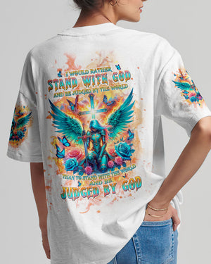I Would Rather Stand With God Warrior Women's All Over Print Shirt - Tlpq0204243