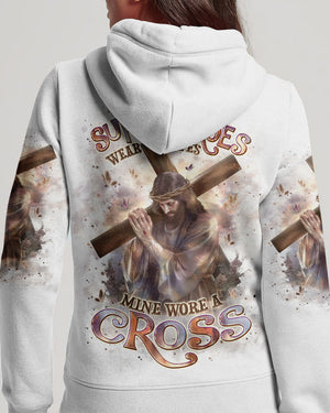 Not All Superheroes Wear Capes Mine Wore A Cross Women's All Over Print Shirt - Tlpq0211242