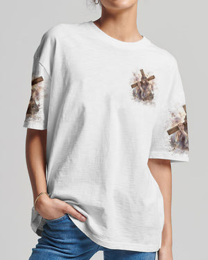 Not All Superheroes Wear Capes Mine Wore A Cross Women's All Over Print Shirt - Tlpq0211242