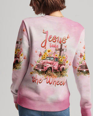 Jesus Take The Wheel Flower Truck Women's All Over Print Shirt - Tlpq0503243