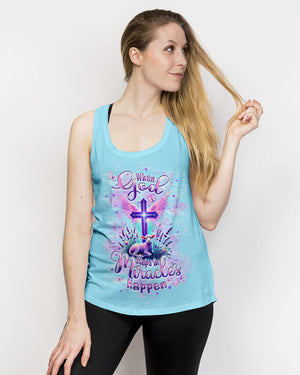 When God Steps In Miracles Happen Lamb Women's All Over Print Shirt - Tlpq2106241