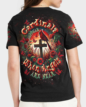 Cardinals Appear When Angels Are Near Women's All Over Print Shirt - Tltr0201252