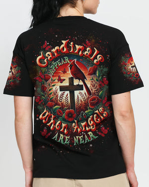 Cardinals Appear When Angels Are Near Women's All Over Print Shirt - Tltr0201252