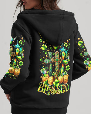 Not Lucky Just Really Blessed Patrick's Day Women's All Over Print Shirt - Tltr0301244
