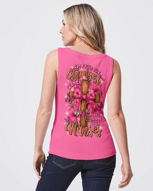 God Found The Strongest Women Nurse Women's All Over Print Shirt - Tltr0708253