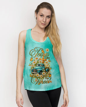 Jesus Take The Wheel Truck Daisies Women's All Over Print Shirt - Tltr0909252