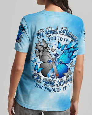 If God Brings You To It Diabetes Awareness Women's All Over Print Shirt - Tltr1209251