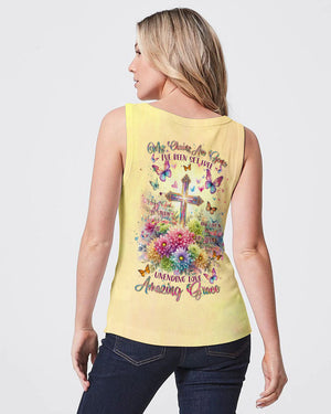 Unending Love Amazing Grace Flower Cross Women's All Over Print Shirt - Tltr1406241