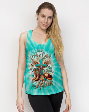 Just A Girl Who Loves Jesus Tie Dye Women's All Over Print Shirt - Tltr1406252