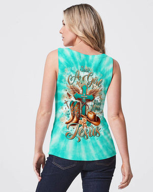 Just A Girl Who Loves Jesus Tie Dye Women's All Over Print Shirt - Tltr1406252