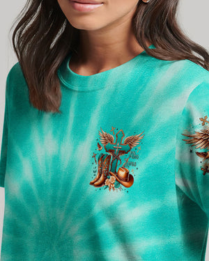 Just A Girl Who Loves Jesus Tie Dye Women's All Over Print Shirt - Tltr1406252